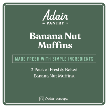 Banana Nut Muffins — 3pk