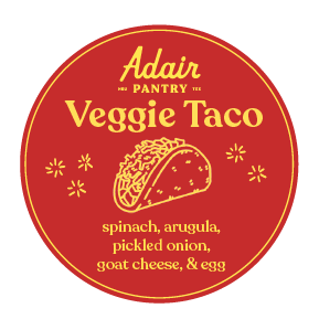 veggie vegetarian breakfast taco spinach arugula goat cheese Houston wholesale