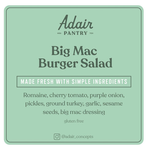 Big Mac Burger Salad